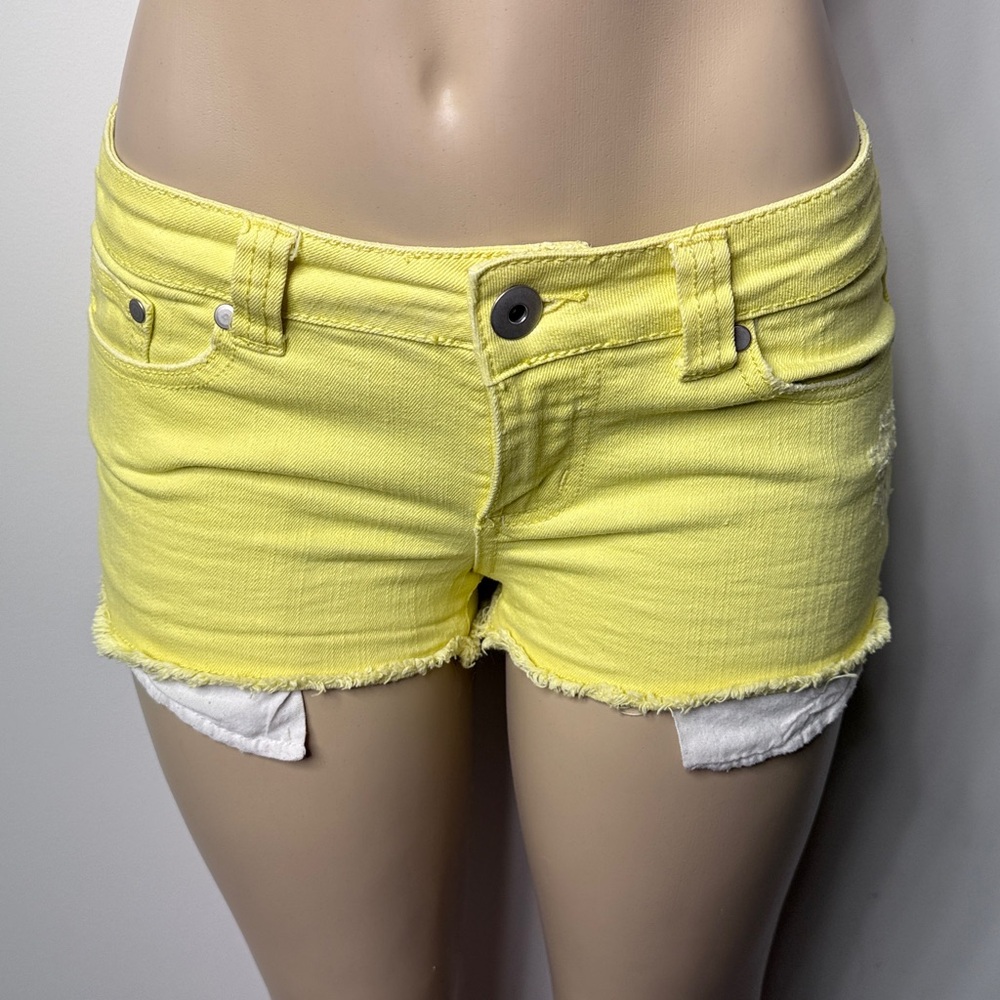 2.1 Denim Bright Yellow Shorts